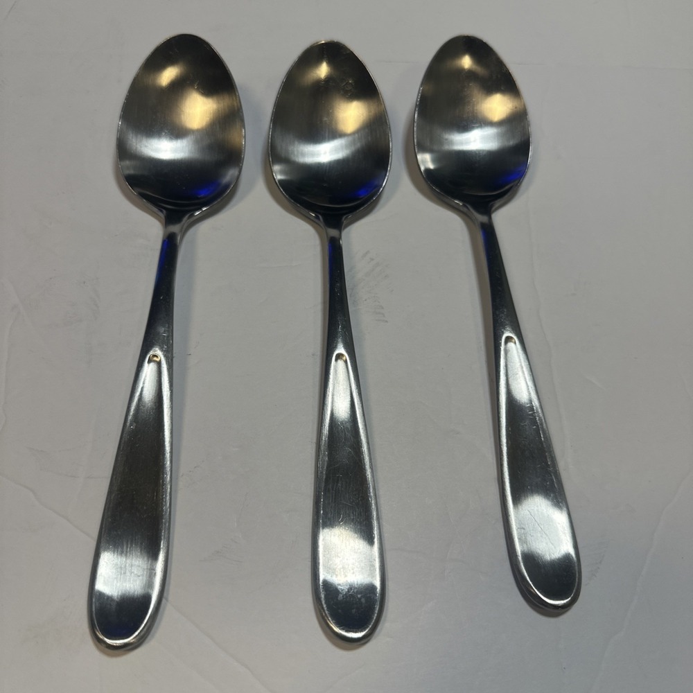 Cambridge LINDSAY Stainless Satin Silverware Serving Spoons 8 7/8 Inch